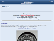 Tablet Screenshot of kyffhaeuserbund-lv-westfalen-lippe.de